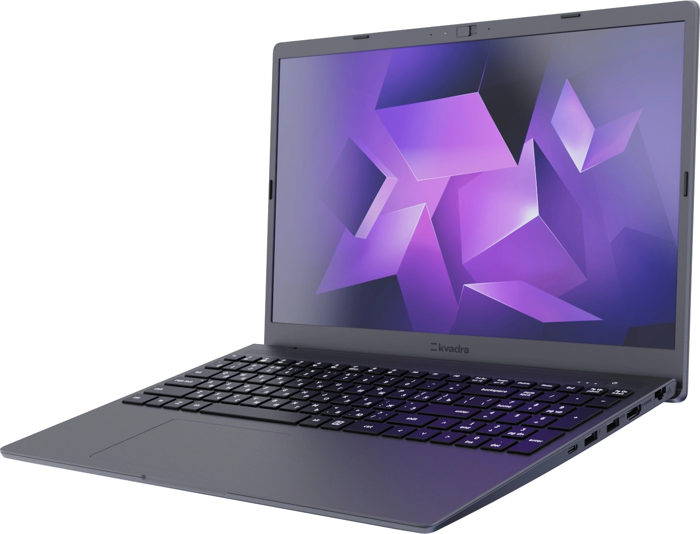 Ноутбук Kvadra Nau LE15T Core i5 1235U 8Gb SSD256Gb Intel UHD Graphics 15.6" IPS FHD (1920x1080) без ОС dk.grey WiFi BT Cam (Y22L02P01101R_BE1515)