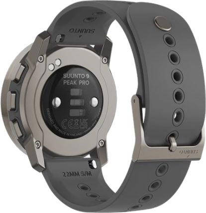 Смарт-часы Suunto 9 Peak Pro 1.2" TFT корп.серебристый Sport Band рем.темно-серый разм.брасл.:M/L (SS050809000)