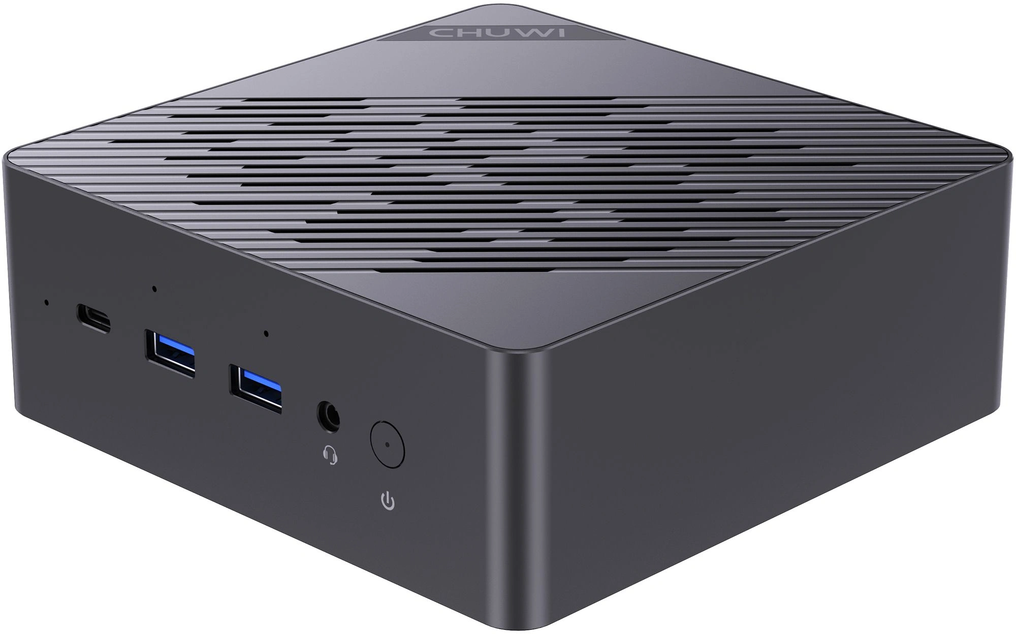 ПК Мини Chuwi AuBox Ryzen AI 9 365 (2) 32Gb SSD1Tb Radeon 880M Windows 11 Pro 2x2.5GbitEth WiFi BT 120W серебристый/черный