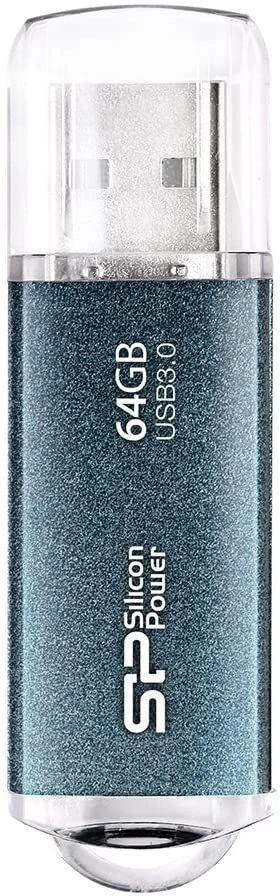 Флеш Диск Silicon Power 64Gb Marvel M01 SP064GBUF3M01V1B USB3.0 синий