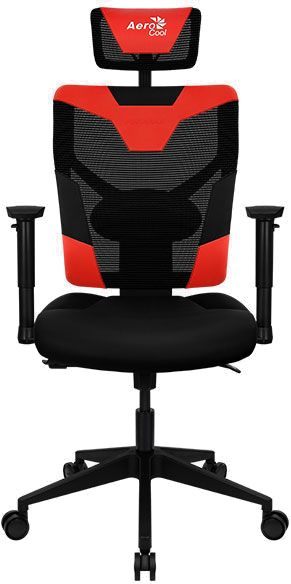 Кресло игровое Aerocool Guardian черный/красный сиденье черный экокожа/сетка с подголов. крестов. нейлон