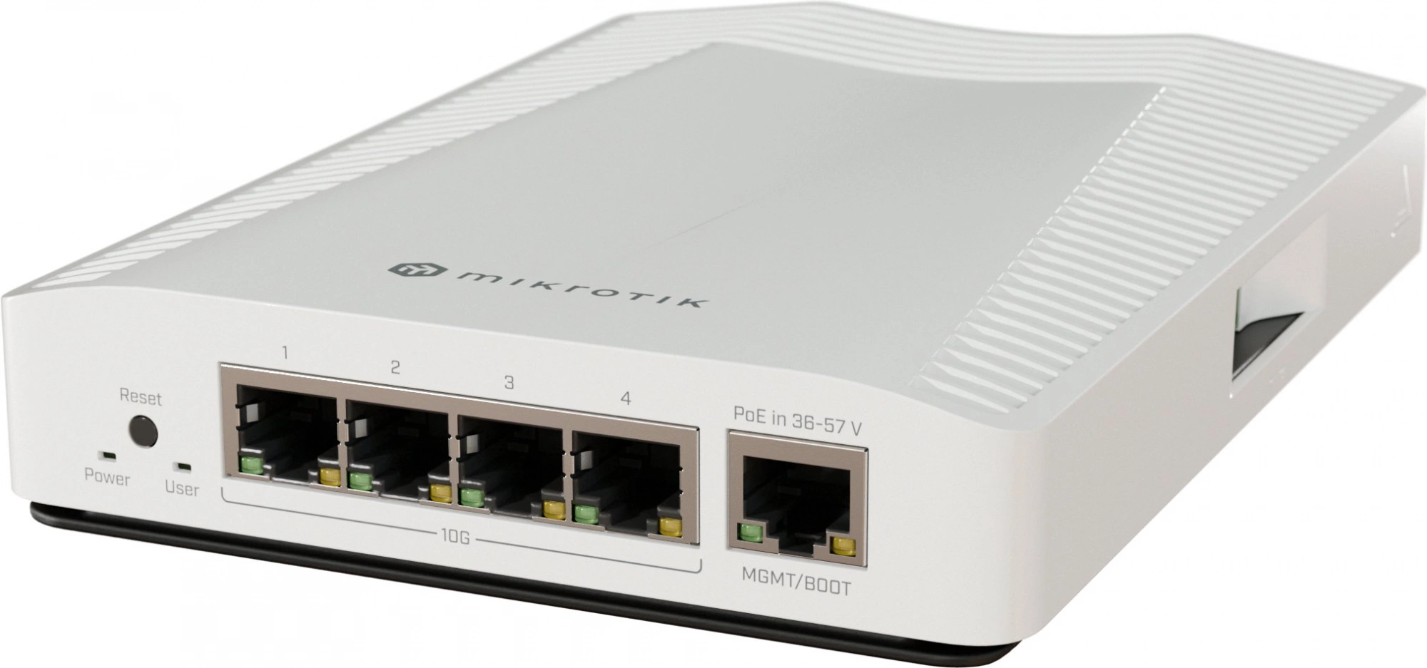 Коммутатор MikroTik CRS304-4XG-IN 1x1Гбит/с 4x10Гбит/с 1PoE управляемый
