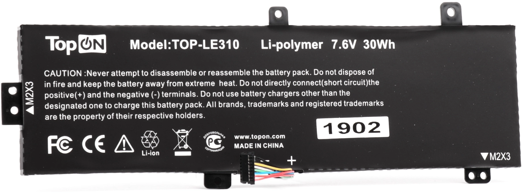 Батарея для ноутбука TopON TOP-LE310 7.6V 3950mAh Li-Pol (103527)