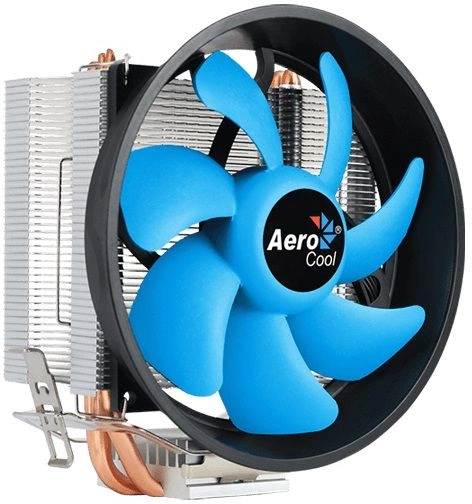 Устройство охлаждения(кулер) Aerocool Verkho 3 Plus Soc-AM5/AM4/1200/1700/1851 серебристый/синий 4-pin 18-27dB Al+Cu 125W 528gr Ret