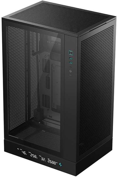 Корпус Deepcool CH270 черный без БП mATX 6x120mm 2x140mm 2xUSB3.0 audio bott PSU