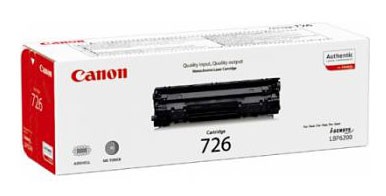 Картридж лазерный Canon 726 3483B002 черный бар.в компл. (2100стр.) для Canon LBP-6200d