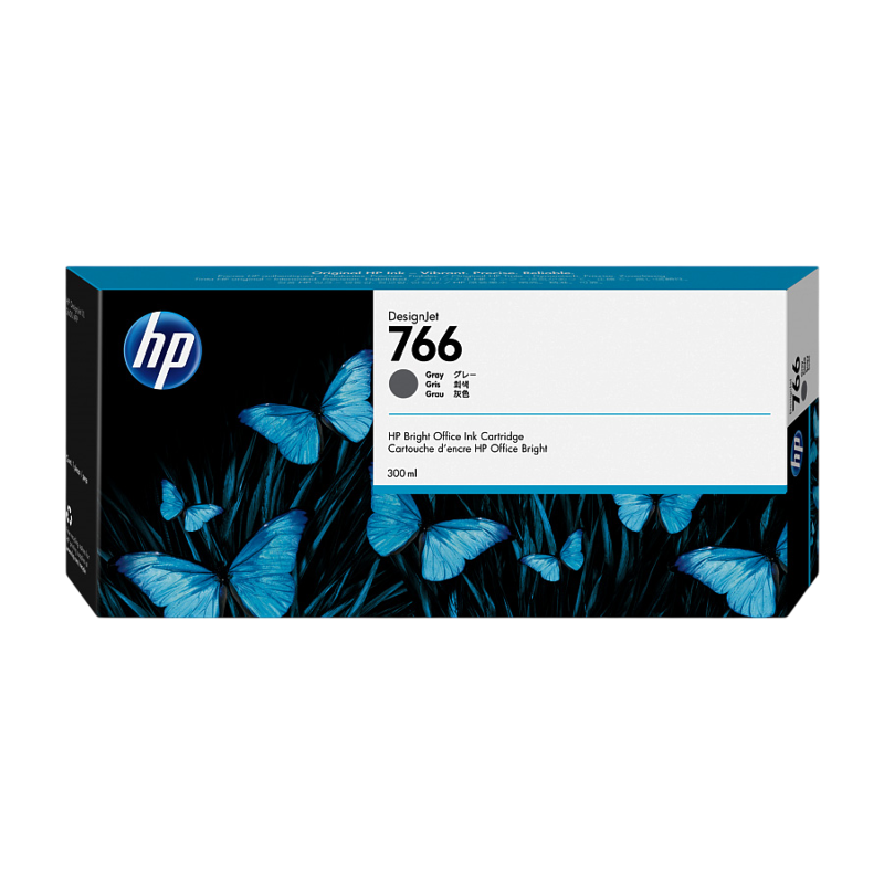 HP 766 300-ml Gray InkCrtg P2V93A
