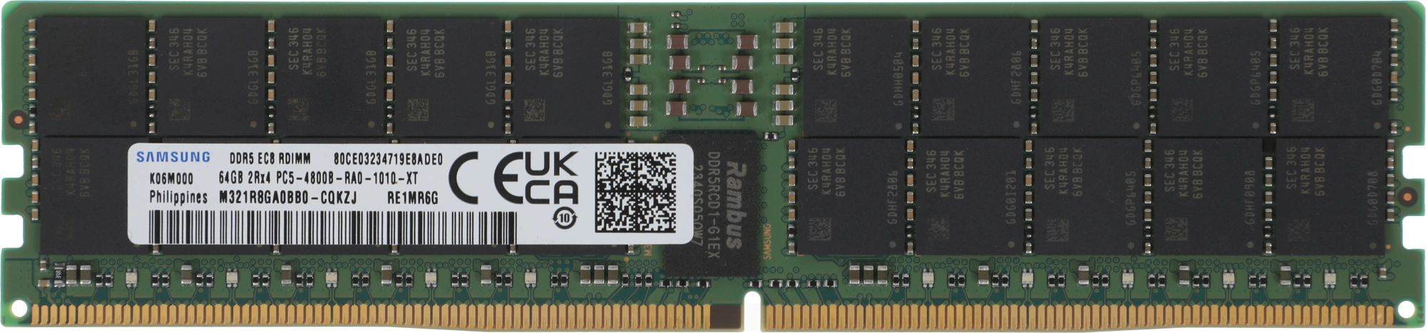 Память DDR5 Samsung M321R8GA0BB0-CQK 64Gb DIMM ECC Reg PC5-38400 CL40 4800MHz