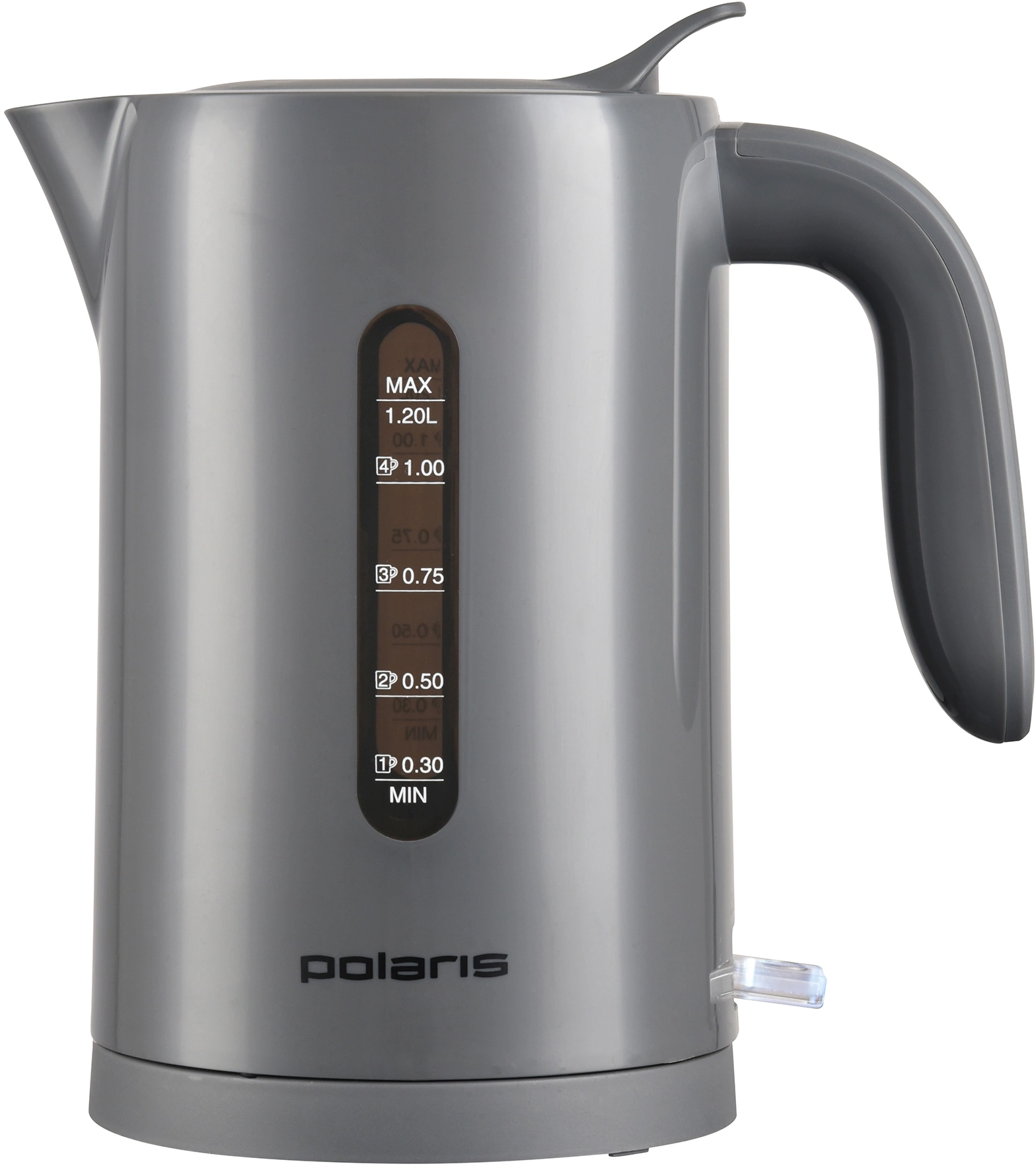 Чайник электрический Polaris PWK 1220C 1.2л. 2200Вт серый корпус: пластик