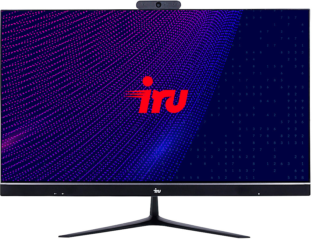Моноблок IRU Office 23IH5P 23.8" Full HD i5 10400 (2.9) 16Gb SSD256Gb UHDG 630 FreeDOS GbitEth WiFi BT 120W Cam черный 1920x1080 (RUS)