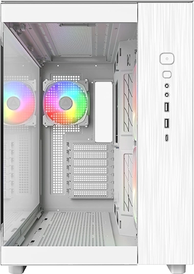 Корпус Montech King 65 PRO белый без БП ATX 8x120mm 6x140mm 2xUSB3.0 audio bott PSU