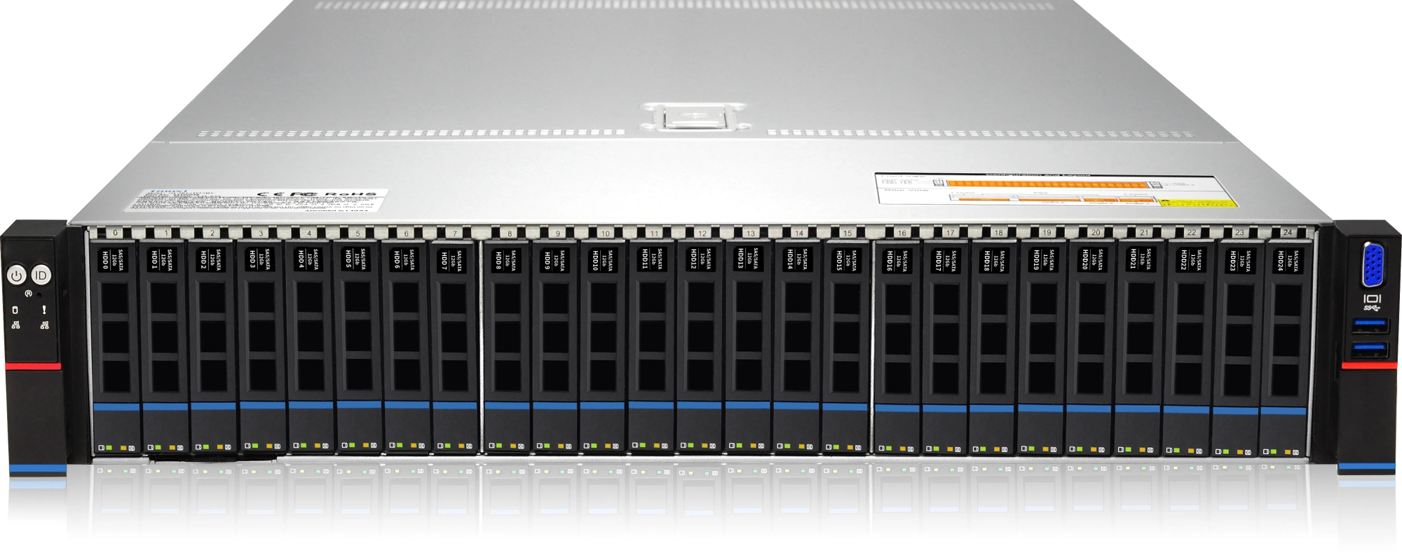 Сервер IRU Rock g2225p 2x6348 4x32Gb 2x1800Gb 2.5" SAS-3 9361-8I AST2500 2xGigEth 2x1300W w/o OS (2139294)