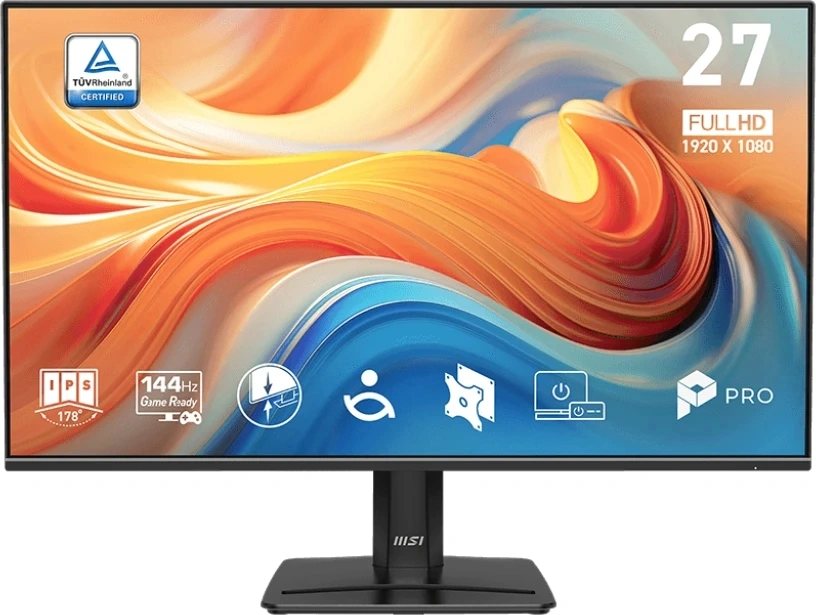 Монитор MSI 27" Pro MP271 E14A черный IPS LED 1ms 16:9 HDMI M/M матовая 300cd 178гр/178гр 1920x1080 144Hz VGA DP FHD 4кг