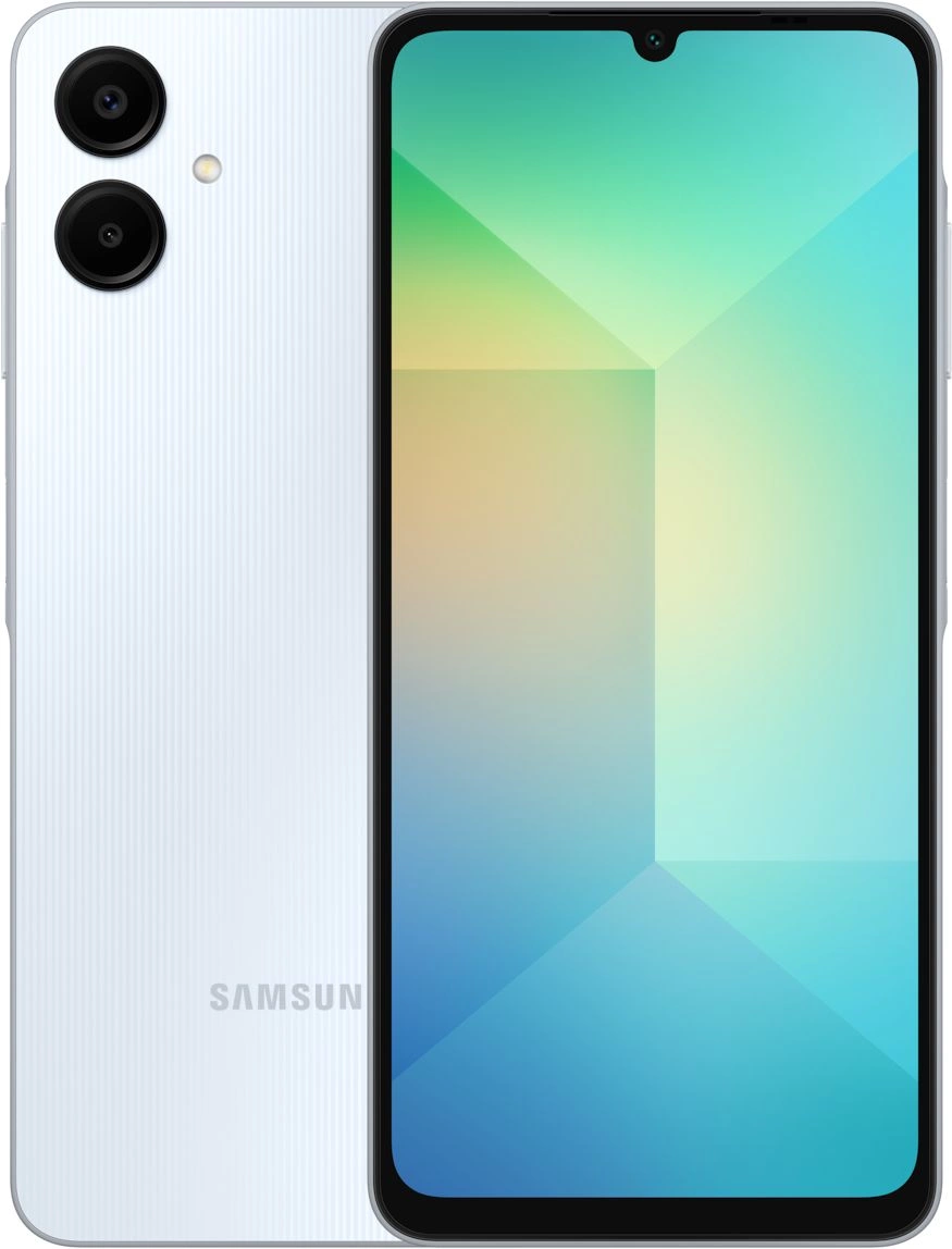Смартфон Samsung SM-A065F Galaxy A06 128Gb 6Gb голубой моноблок 3G 4G 2Sim 6.7" 720x1600 Android 14 50Mpix 802.11 a/b/g/n/ac GPS GSM900/1800 GSM1900 microSD max1024Gb