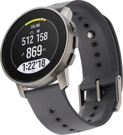 Смарт-часы Suunto 9 Peak Pro 1.2" TFT корп.серебристый Sport Band рем.темно-серый разм.брасл.:M/L (SS050809000)