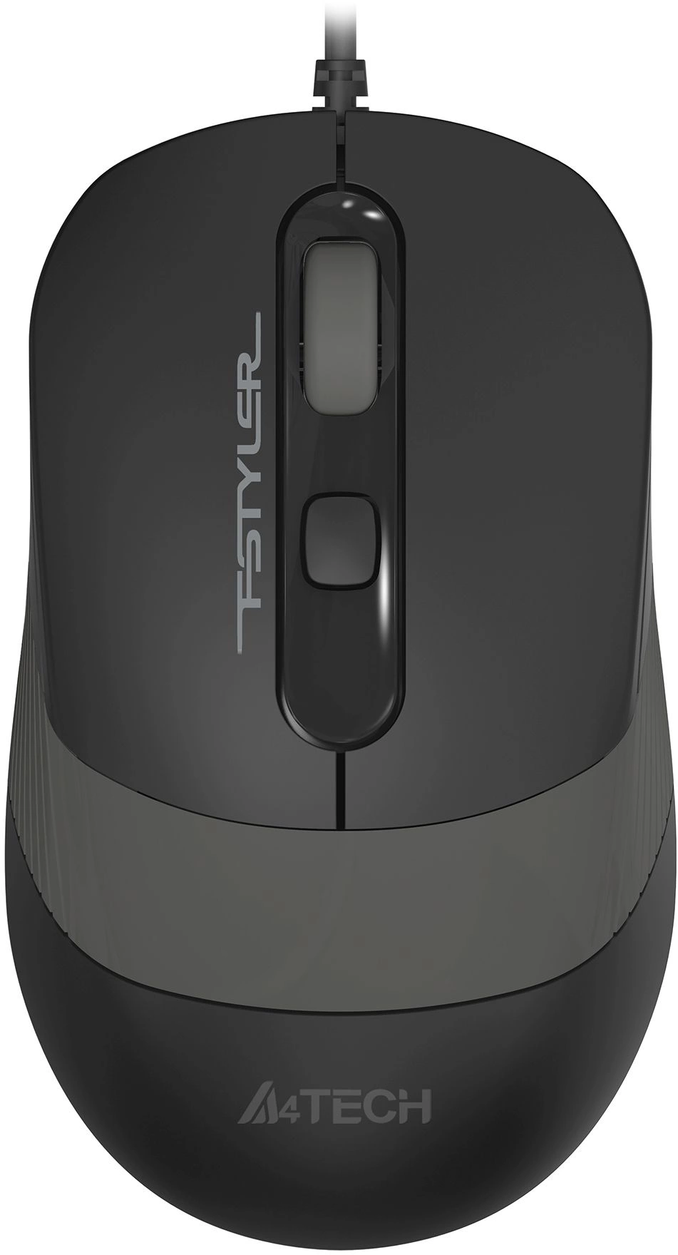 Мышь A4Tech Fstyler FM10ST серый/черный оптическая 1600dpi silent USB для ноутбука 3but (FM10ST GREY)