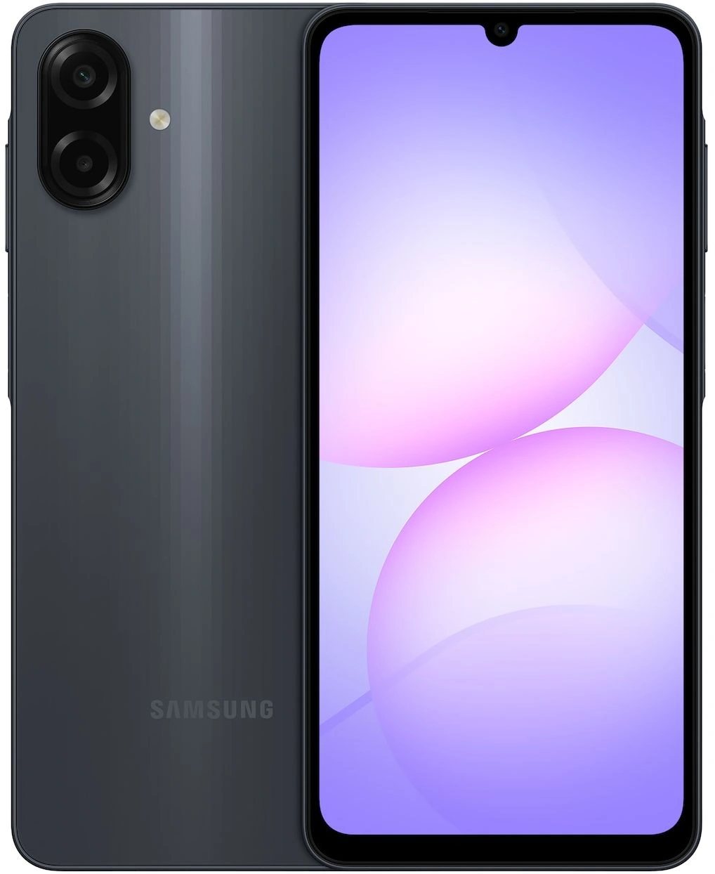 Смартфон Samsung SM-A075F Galaxy A07 128Gb 4Gb черный моноблок 3G 4G 2Sim 6.7" 720x1600 Android 15 50Mpix 802.11 a/b/g/n/ac GPS GSM900/1800 GSM1900 Protect microSD max2048Gb