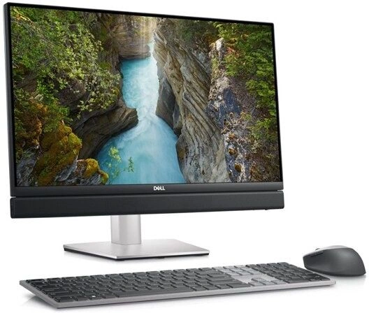 Моноблок Dell Optiplex 7420 23.8" Full HD i7 14700 (2.1) 32Gb SSD1Tb RX 6500 4Gb CR Windows 11 Pro GbitEth WiFi BT 240W клавиатура мышь Cam черный 1920x1080