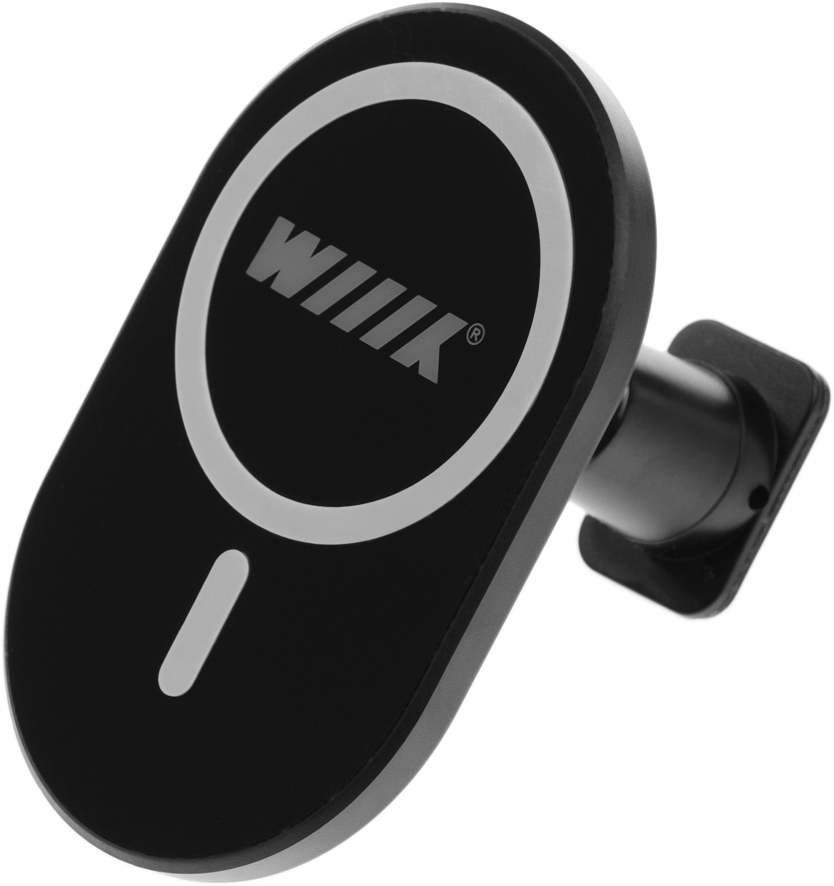 Держатель Wiiix CW-74V-B магнитный беспров.з/у. черный/серый для смартфонов