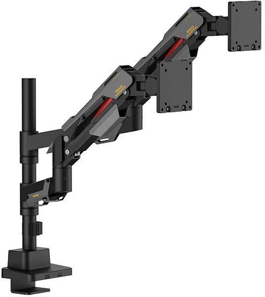 Кронштейн для мониторов Ultramounts UM744BG черный/серый 24"-57" макс.27кг крепление к столешнице поворот и наклон