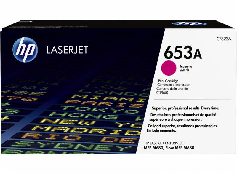 Картридж лазерный HP 653A CF323A пурпурный бар.в компл. (16000стр.) для HP MFP M680/Flow MFP M680
