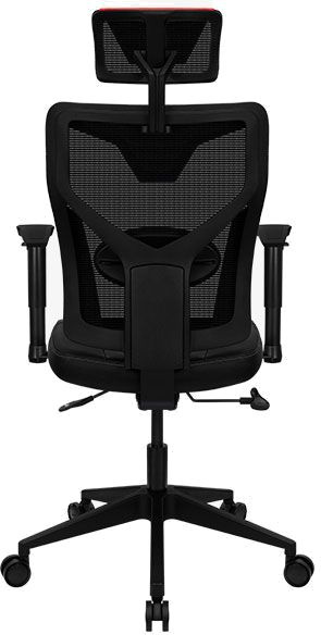 Кресло игровое Aerocool Guardian черный/красный сиденье черный экокожа/сетка с подголов. крестов. нейлон