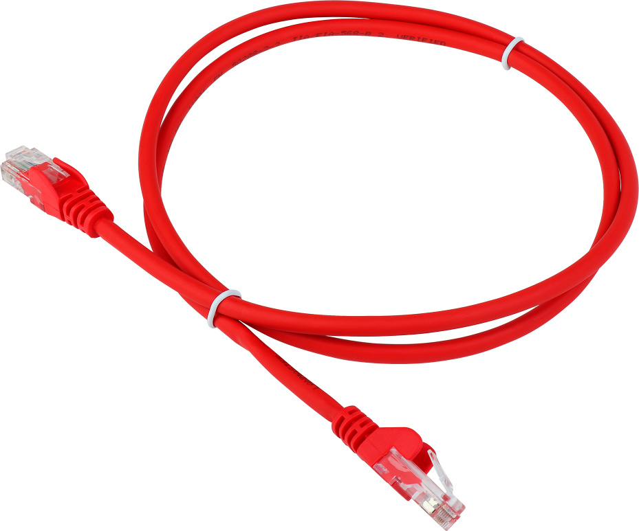 Патч-корд Lanmaster LAN-PC45/U5E-1.0-RD UTP RJ-45 вил.-вилка RJ-45 кат.5E 1м красный LSZH
