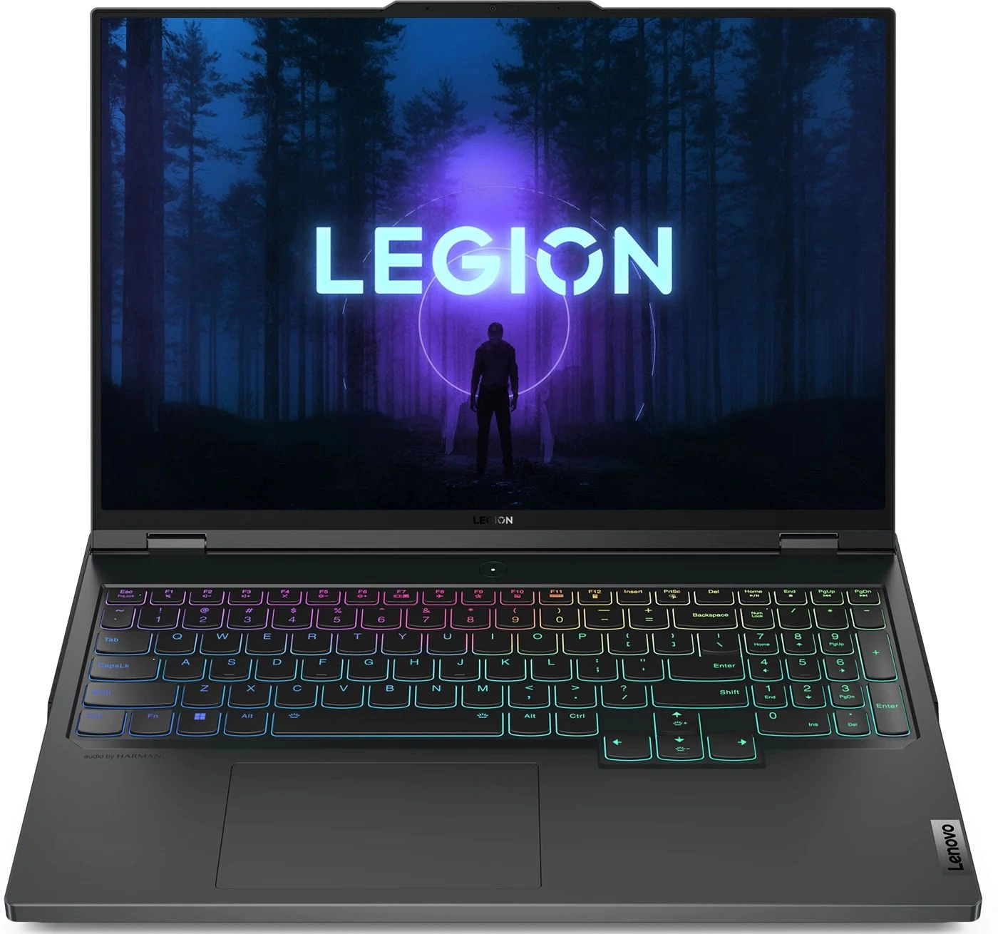 Ноутбук Lenovo Legion Pro 5 16ARX8 Ryzen 5 7645HX 32Gb SSD1Tb NVIDIA GeForce RTX4050 6Gb 16" IPS WQXGA (2560x1600) без ОС dk.grey WiFi BT Cam (82WM00FVRK)