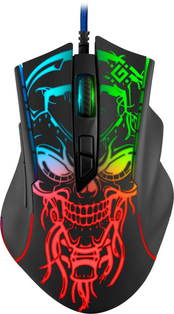 Мышь Defender Bulletstorm GM-928 черный оптическая 7200dpi USB 6but (52928)