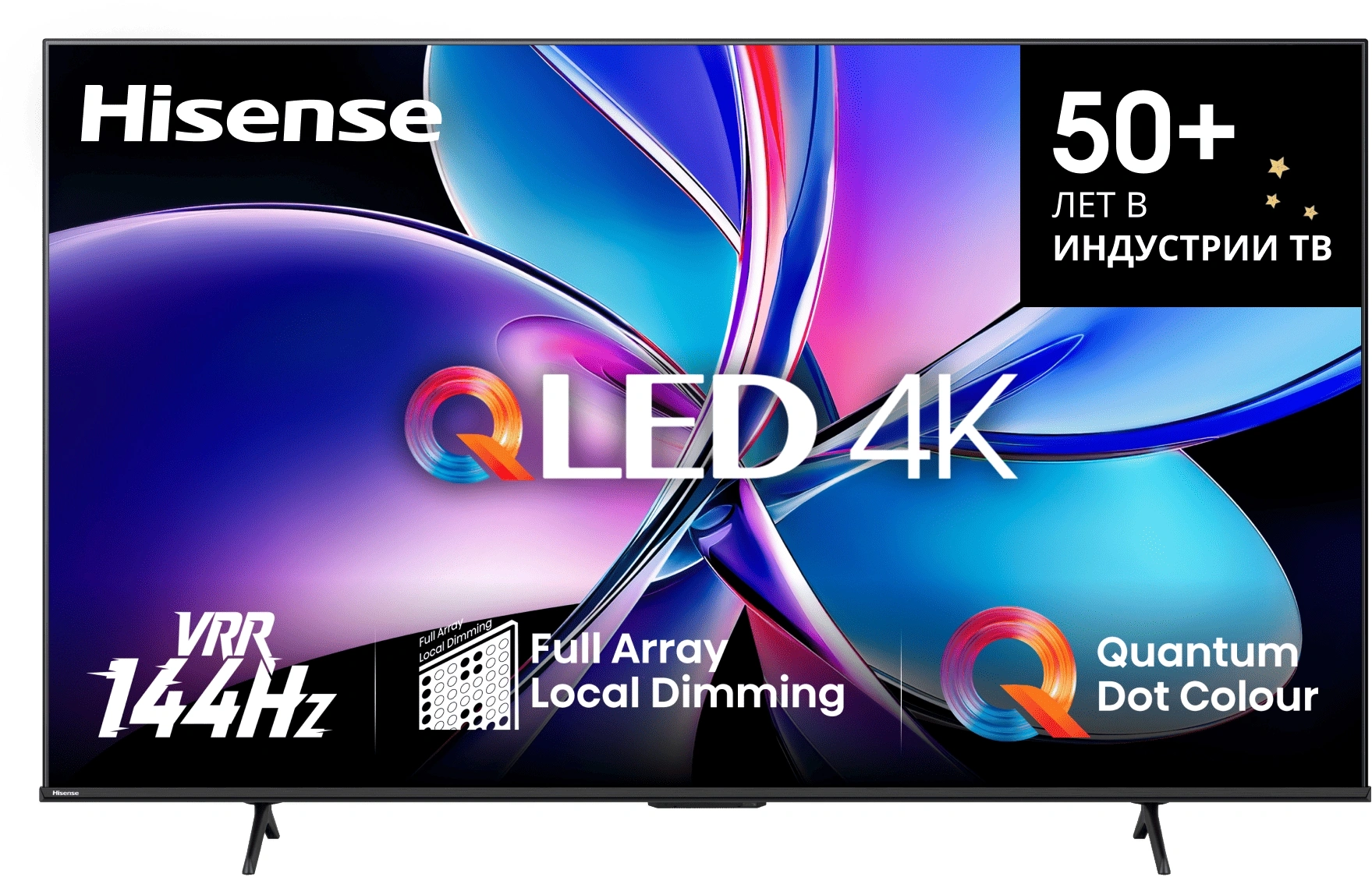 Телевизор QLED Hisense 65" 65E7Q PRO черный 4K Ultra HD 120Hz MEMC DVB-T DVB-T2 DVB-C DVB-S DVB-S2 USB WiFi Smart TV