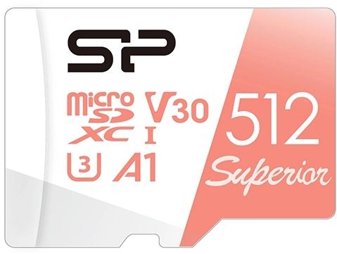 Флеш карта microSDXC 512GB Silicon Power SP512GBSTXDV3V20 Superior V30 A1 w/o adapter