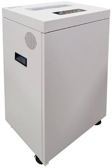 Шредер Office Kit S500 белый (секр.P-5) фрагменты 17лист. 50лтр. скрепки скобы пл.карты CD