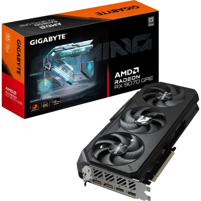 GIGABYTE Radeon RX 9070 GRE GAMING OC 12G (GV-R907GREGAMING OC-12GD)