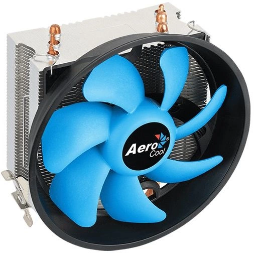 Устройство охлаждения(кулер) Aerocool Verkho 3 Plus Soc-AM5/AM4/1200/1700/1851 серебристый/синий 4-pin 18-27dB Al+Cu 125W 528gr Ret