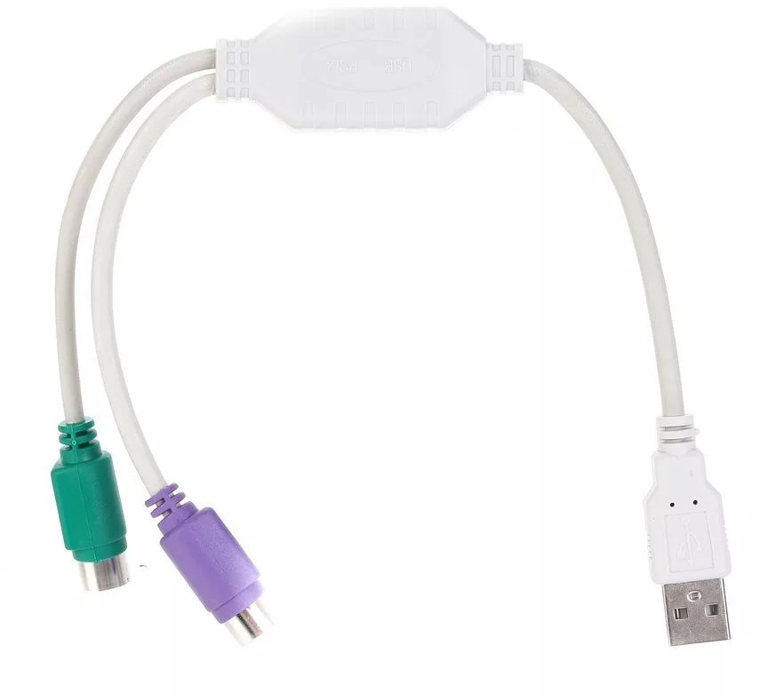 Кабель Premier 6-082-PS2 USB 2.0 A(m) PS/2 (f) 0.3м серый (пакет)