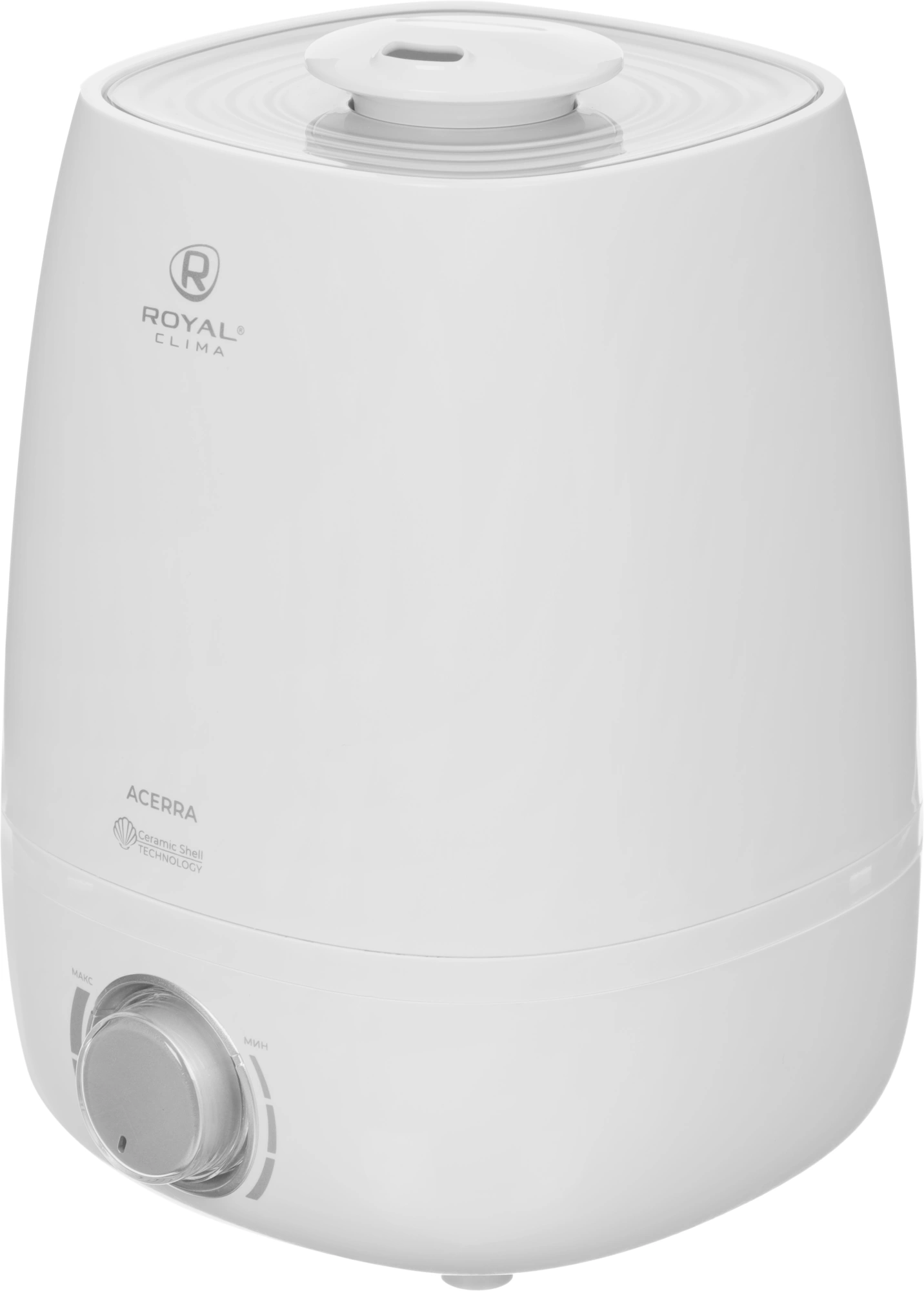 Увлажнитель воздуха Royal Clima RUH-AC300/4.0M-WT 25Вт (ультразвуковой) белый/серый