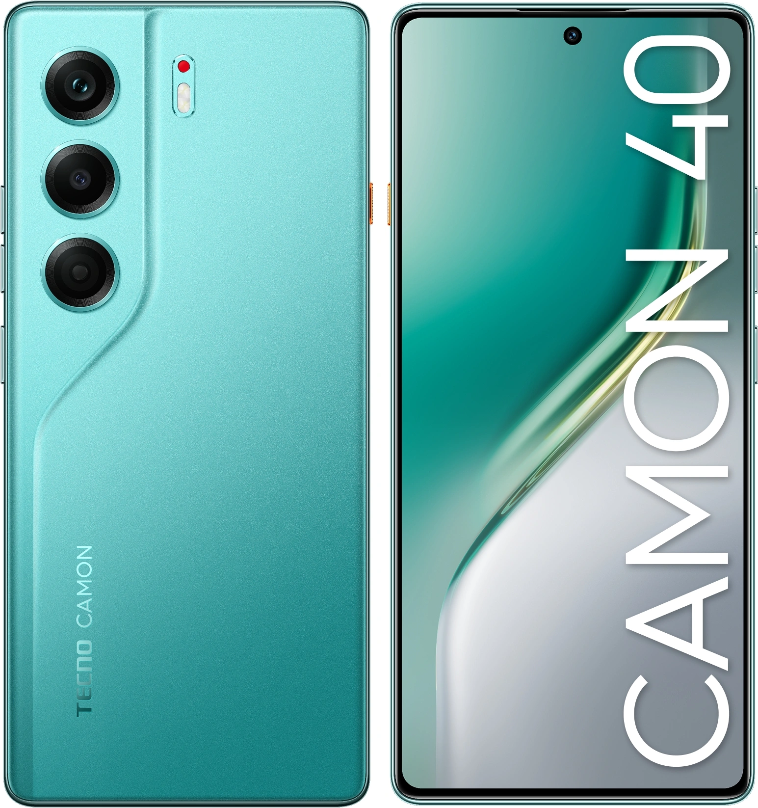 Смартфон Tecno Camon 40 256Gb 8Gb зеленый моноблок 3G 4G 2Sim 6.78" 1080x2436 Android 15 50Mpix 802.11 a/b/g/n/ac NFC GPS GSM900/1800 GSM1900 Protect FM microSD max1024Gb