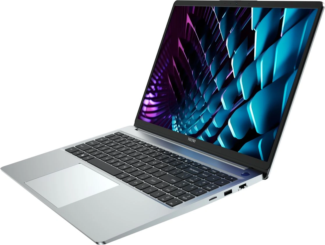 Ноутбук Tecno MegaBook K16SDA Ryzen 5 7430U 16Gb SSD1Tb AMD Radeon Graphics 16" IPS WUXGA (1920x1200) Windows 11 Home silver WiFi BT Cam 6060mAh (71003300344)