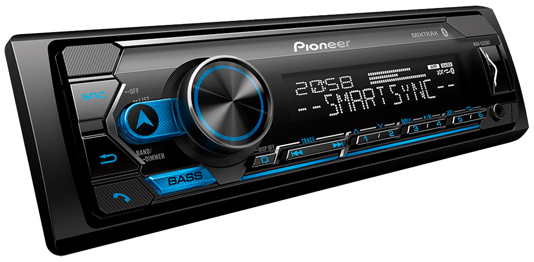 Автомагнитола Pioneer MVH-S325BT 1DIN 4x50Вт 1 ПДУ RDS
