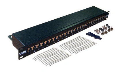 Патч-панель Lanmaster TWT-PP24STP 19" 1U 24xRJ45 кат.5E FTP