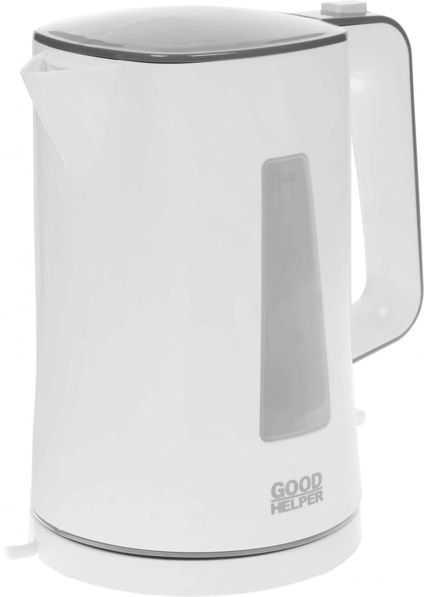 Чайник электрический GoodHelper KP-1720 2л. 2200Вт белый/серый корпус: пластик (GH-KP1720)