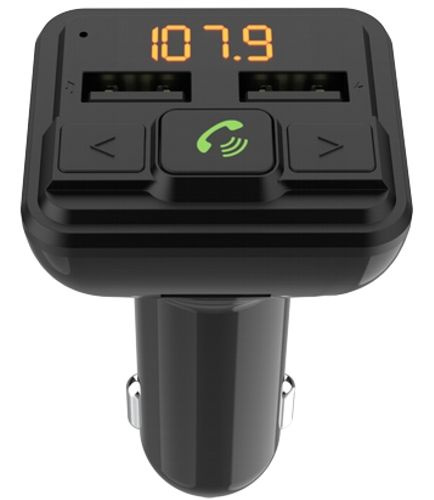 Автомобильный FM-модулятор Ritmix FMT-A880 черный MicroSD BT USB (80001662)