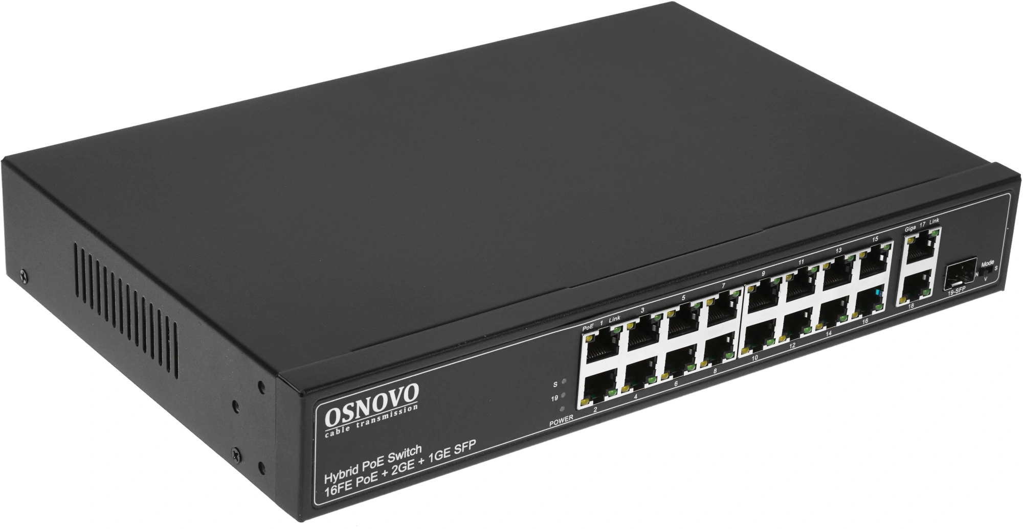 Коммутатор Osnovo SW-61621(300W) 300W неуправляемый