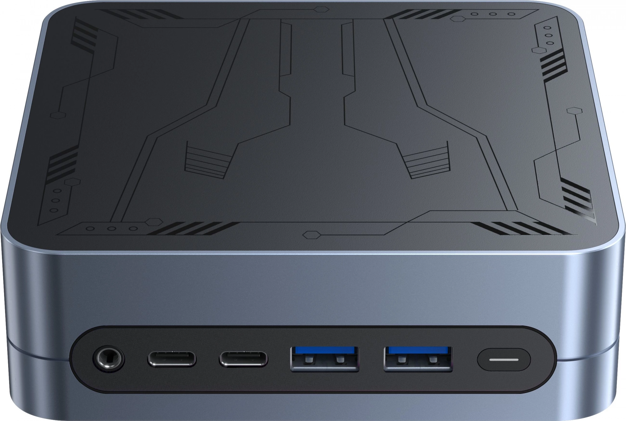 Неттоп Chuwi LarkBox S i3 1220P (1.5) 16Gb SSD512Gb UHDG Windows 11 Pro GbitEth WiFi BT 90W серый/черный