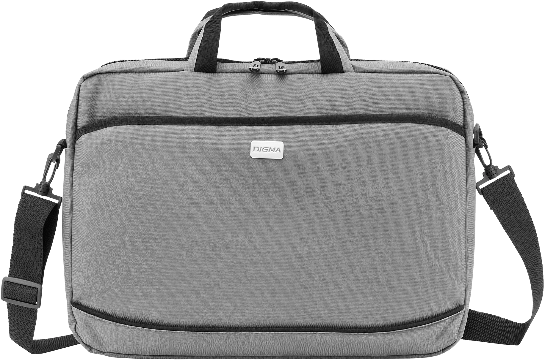 Сумка для ноутбука 15.6" Digma R-212 серый/черный полиэстер (R212GBK)