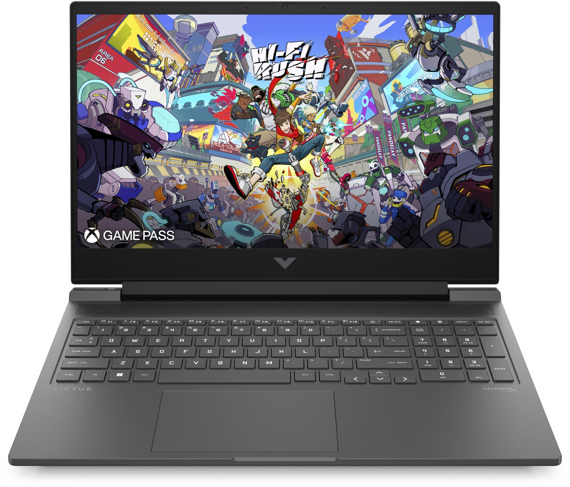 Ноутбук HP Victus 16-r1076ci Core i7 14650HX 16Gb SSD512Gb NVIDIA GeForce RTX4050 6Gb 16.1" IPS FHD (1920x1080) FreeDOS silver WiFi BT Cam (B09JWEA)