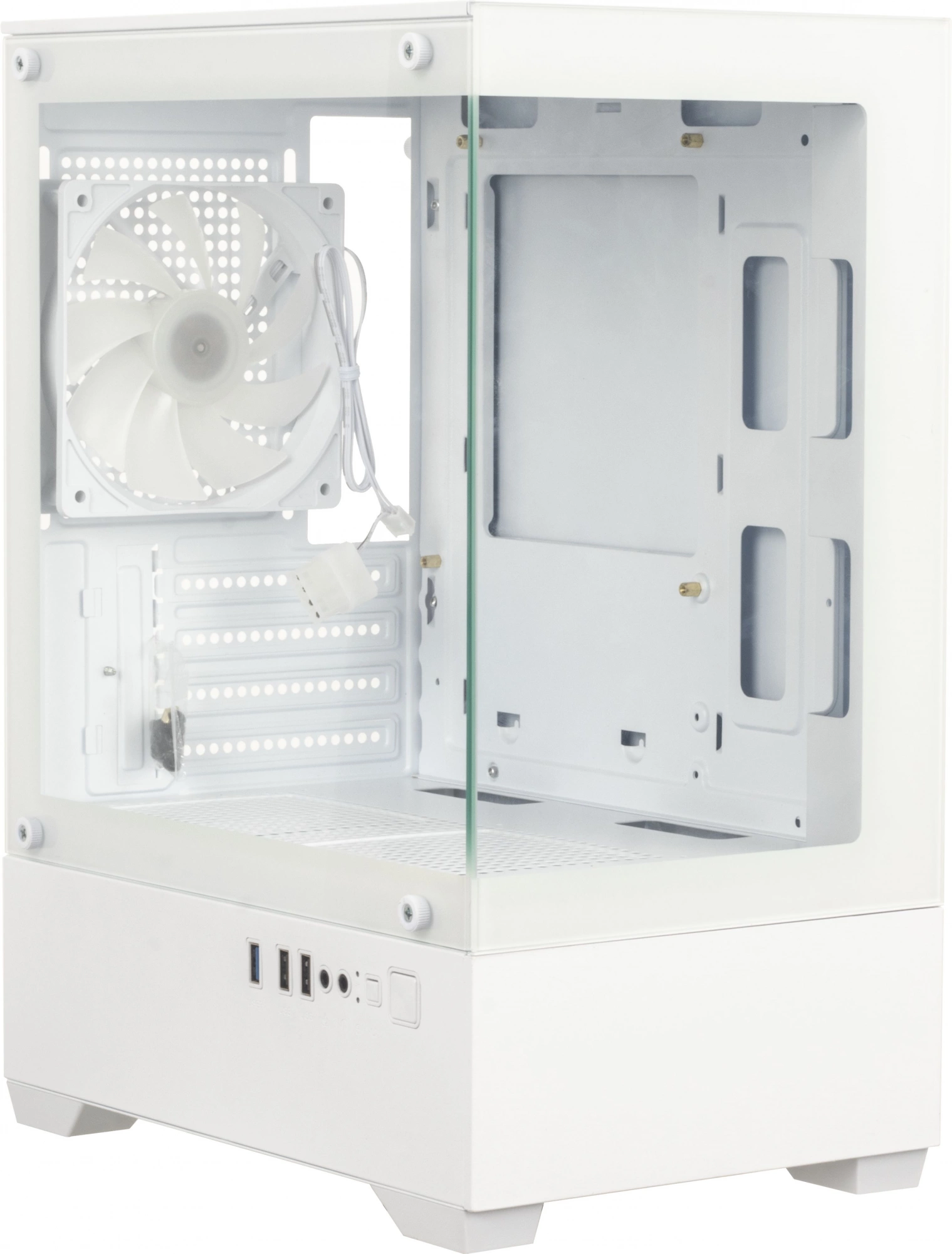 Корпус Accord ACC-ZCU2W белый без БП mATX 5x120mm 2xUSB2.0 1xUSB3.0 audio bott PSU