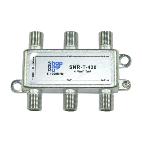 Ответвитель абонентский SNR-T-612, на 6 отводов, вносимое затухание IN-TAP 12dB.