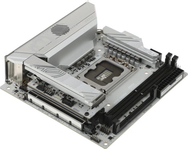 Материнская плата MSI MPG Z890I EDGE TI WIFI Soc-1851 Intel Z890 2xDDR5 mini-ITX AC`97 8ch(7.1) 5Gigabit RAID+HDMI