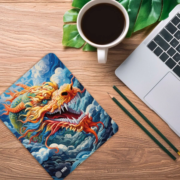 Коврик для мыши Cactus Colorful Dragon рисунок 300x250x3мм (CS-MP-D07M)
